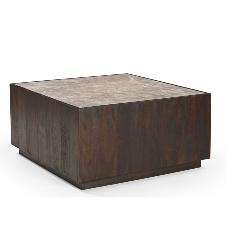 Salontafel Moos Bruin Marmer 80 cm