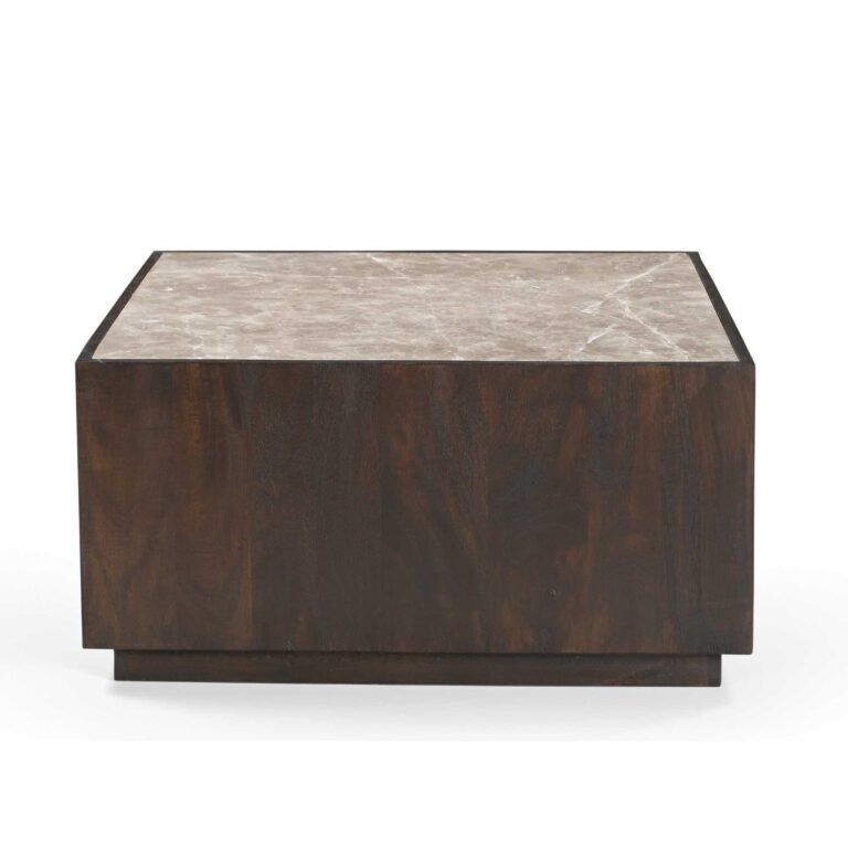 Salontafel Moos Bruin Marmer 80 cm