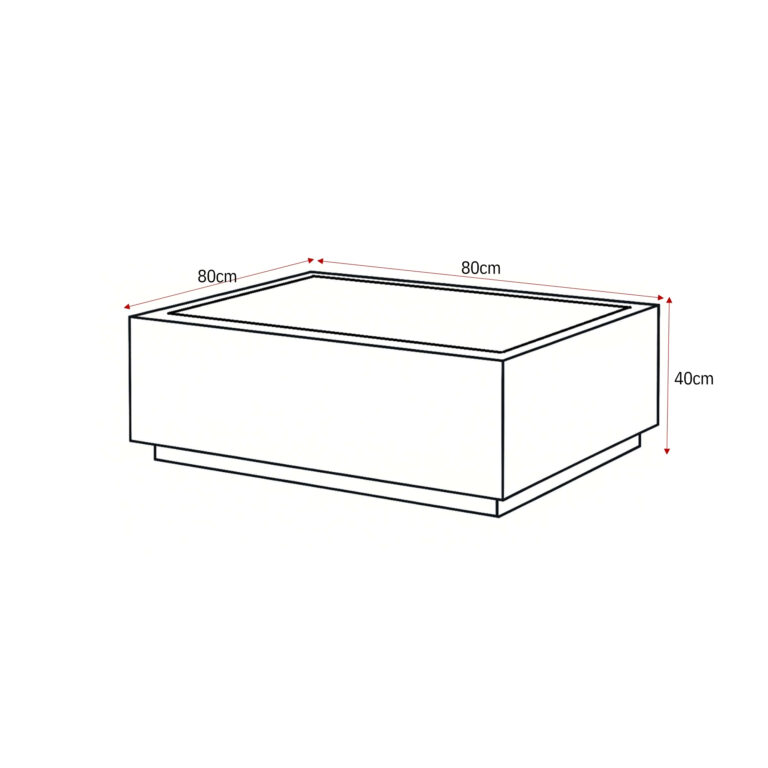 Salontafel Moos Bruin Marmer 80 cm