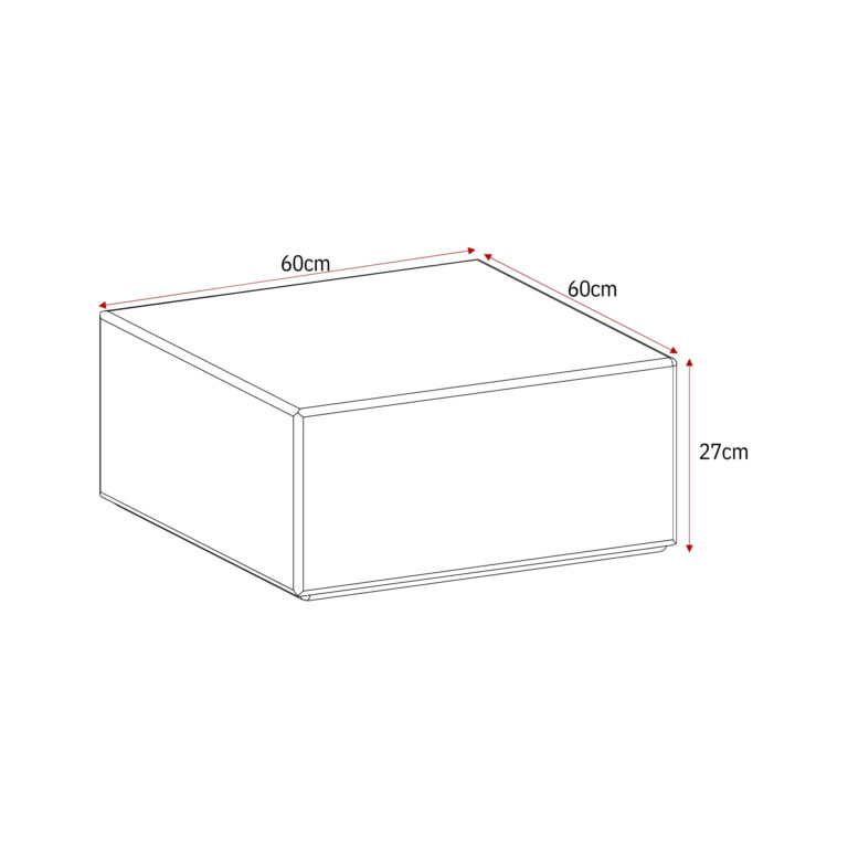 Salontafel Elias Wit MDF 60 cm