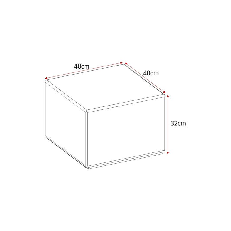 Salontafel Elias Wit MDF 60 cm