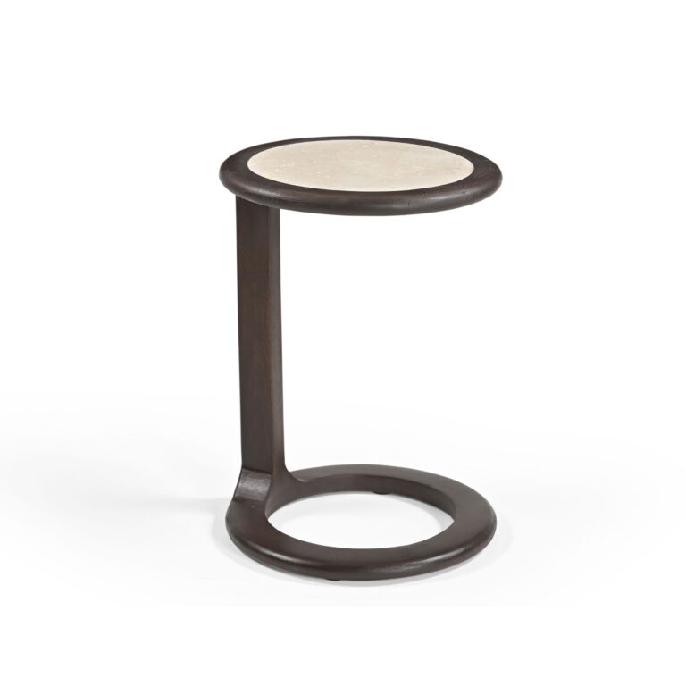 Bijzettafel Vinn Bruin Travertin 45 cm