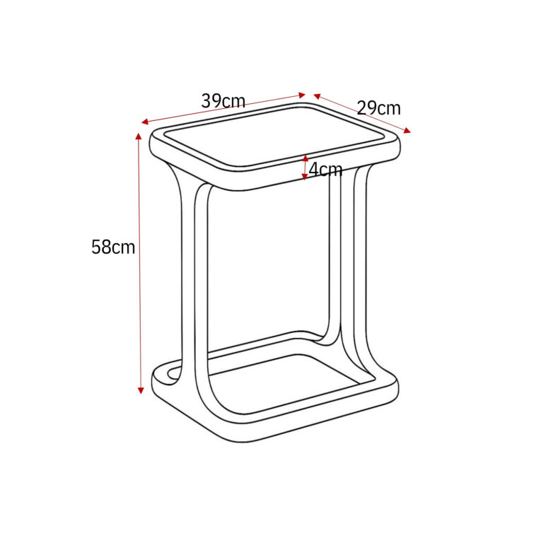Salontafel Elias Wit MDF 60 cm