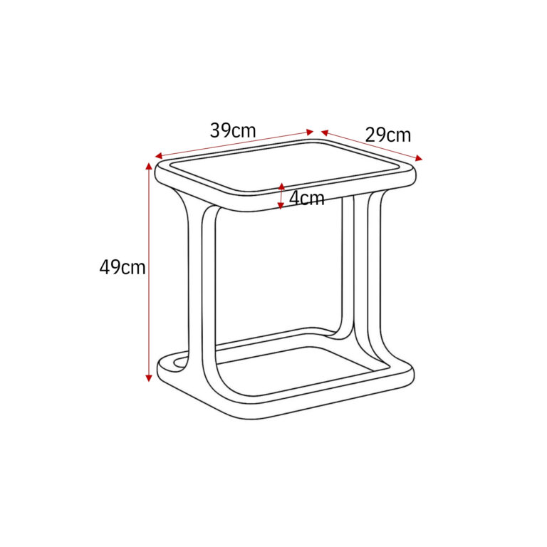 Salontafel Elias Wit MDF 60 cm