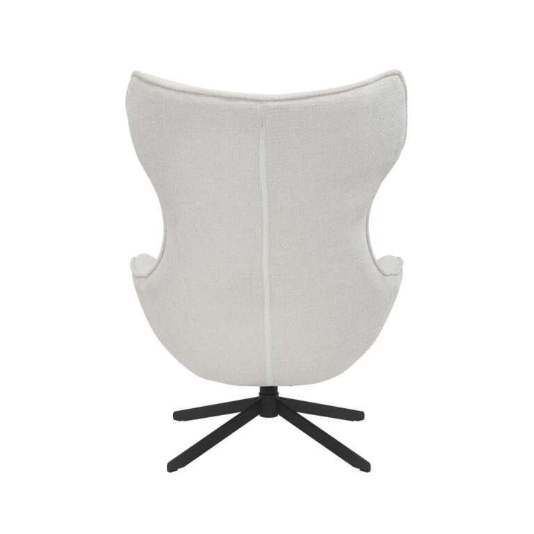 Fauteuil pivotant Olivia Blanc cassé