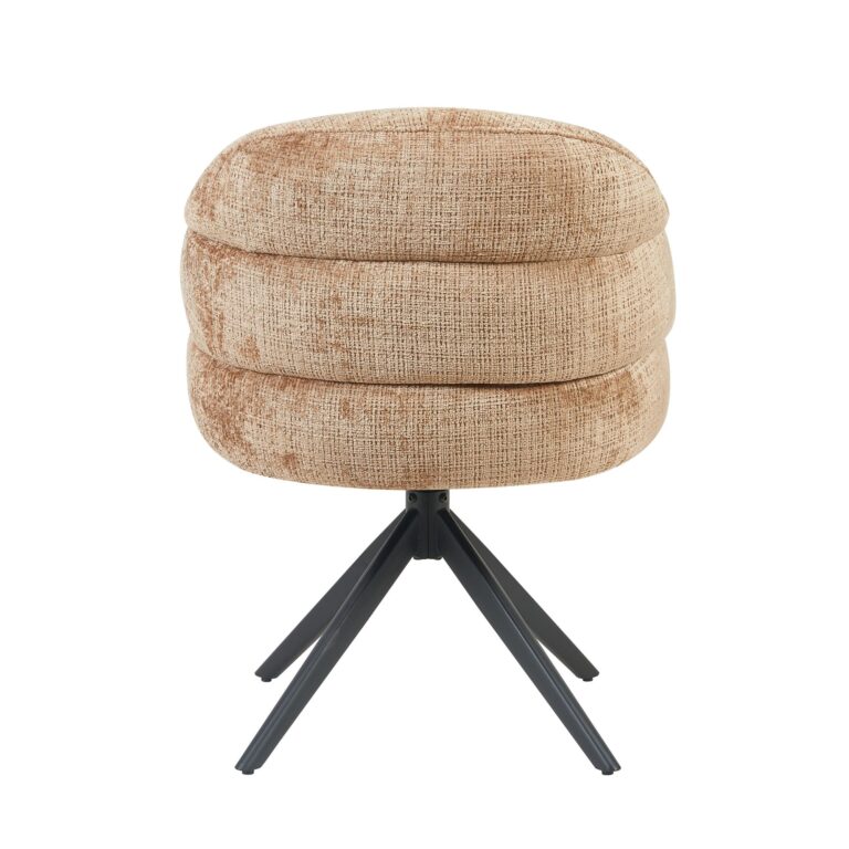 Swivel dining chair Bella Cinnamon Leg Black