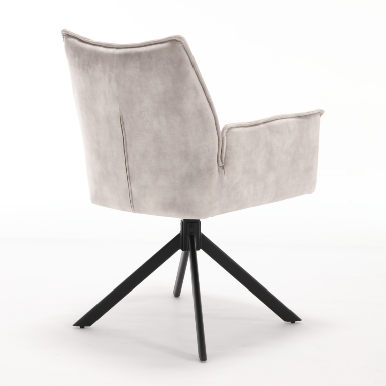 Draaibare eetkamerstoel Dani Champagne Velvet