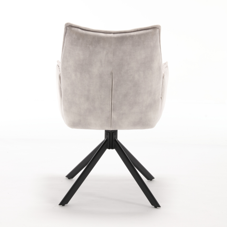 Draaibare eetkamerstoel Dani Champagne Velvet