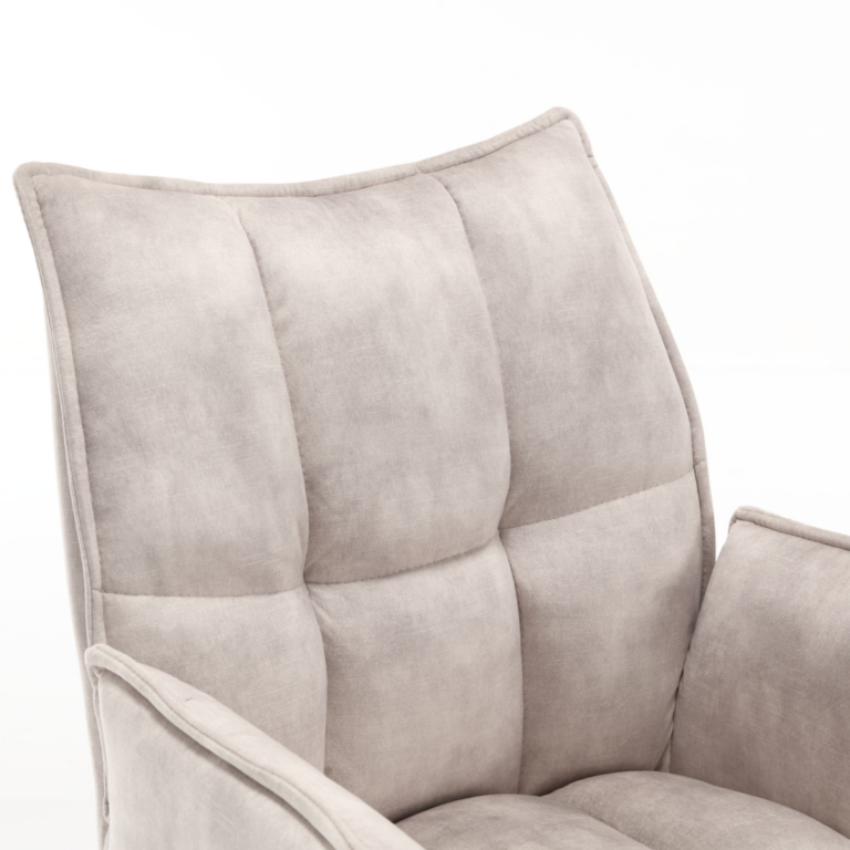 Draaibare eetkamerstoel Dani Champagne Velvet