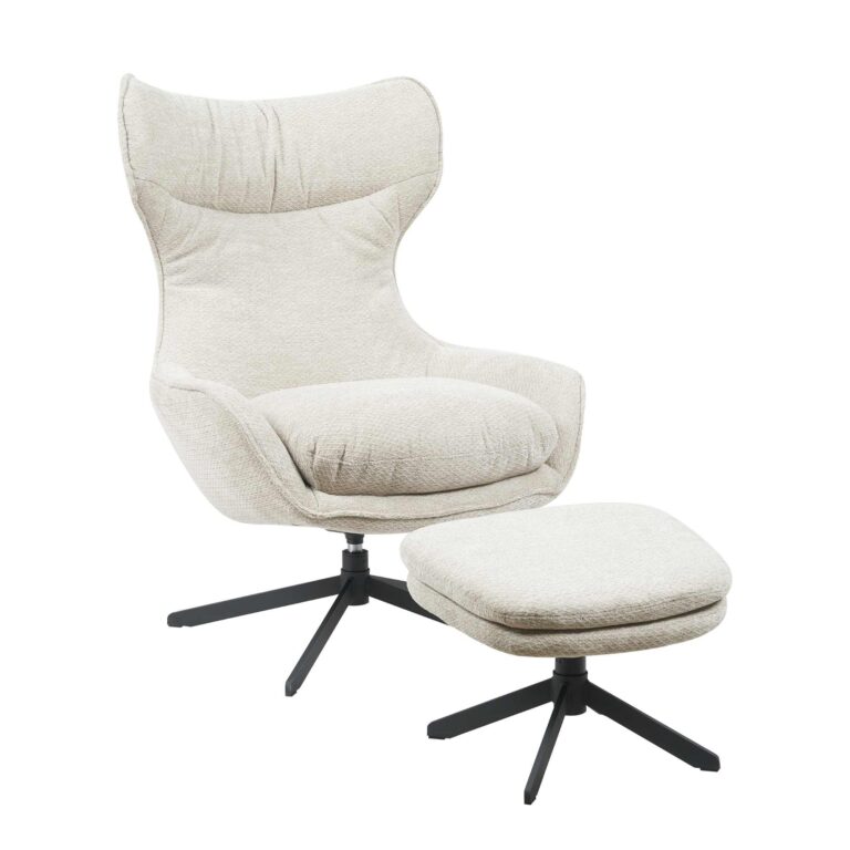 Draaibare fauteuil Olivia Taupe