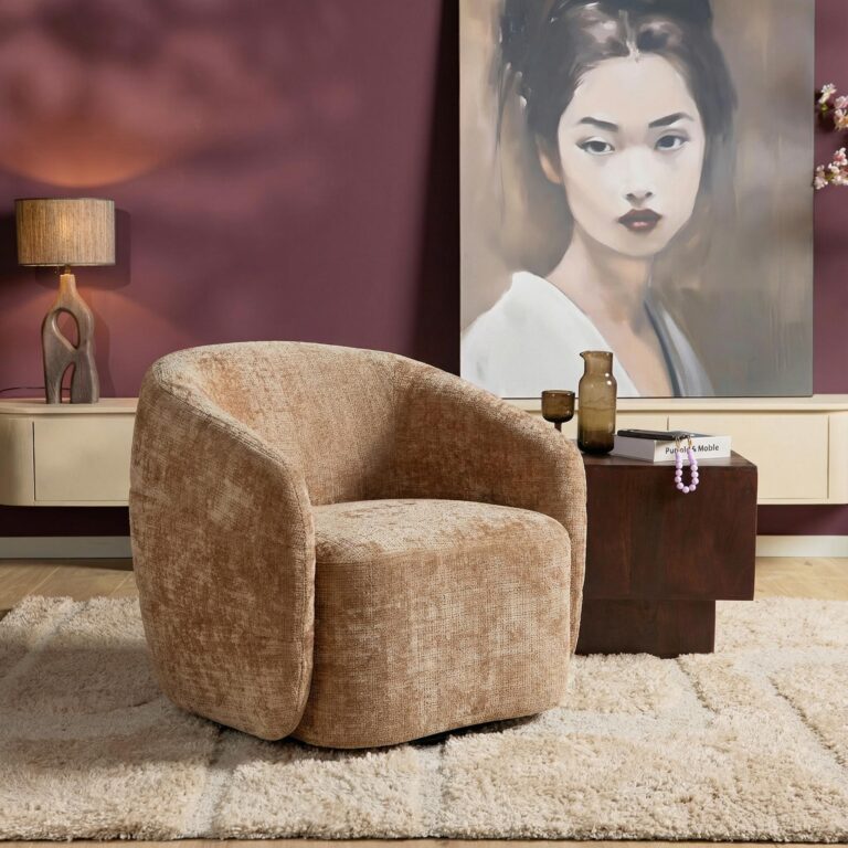 Draaibare Fauteuil Yara Cinnamon