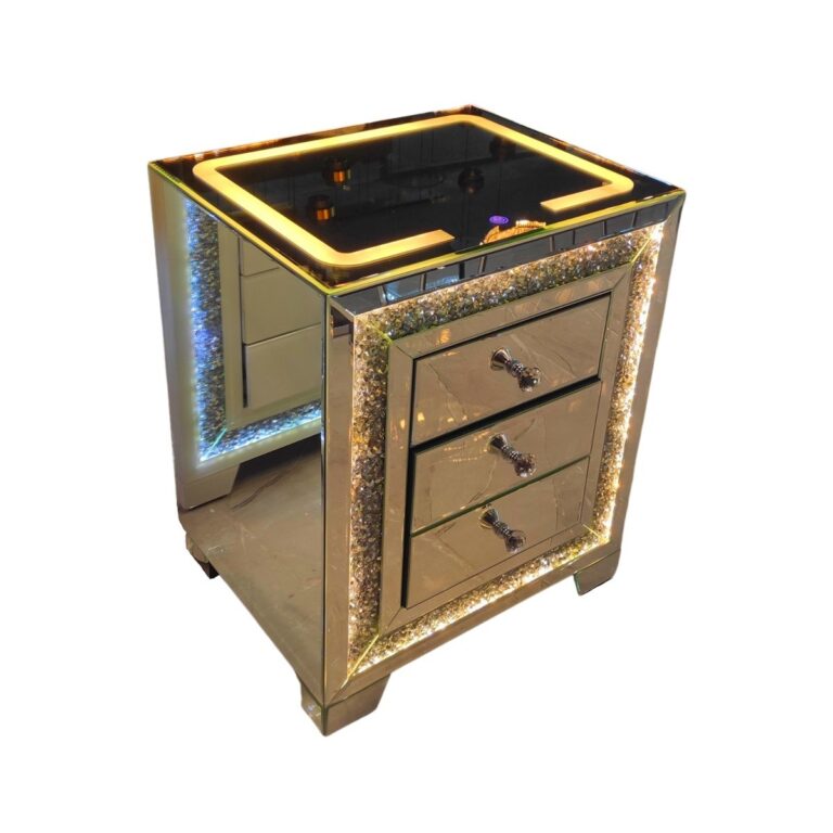NIGHTSTAND MT-67 WITH LICHT 50x40x60 + SEPIA MIRROR