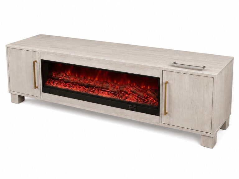 BLOCCI TT CREAM PLAIN VENEER FIREPLACE 200X40X50 GOLD&SILVER