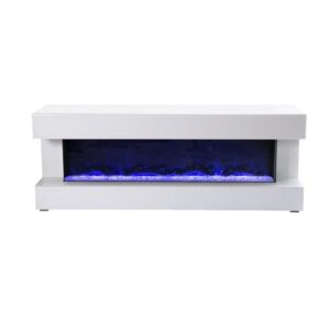 SANTO TT 240x40x60 FIREPLACE + WHITE MIRROR