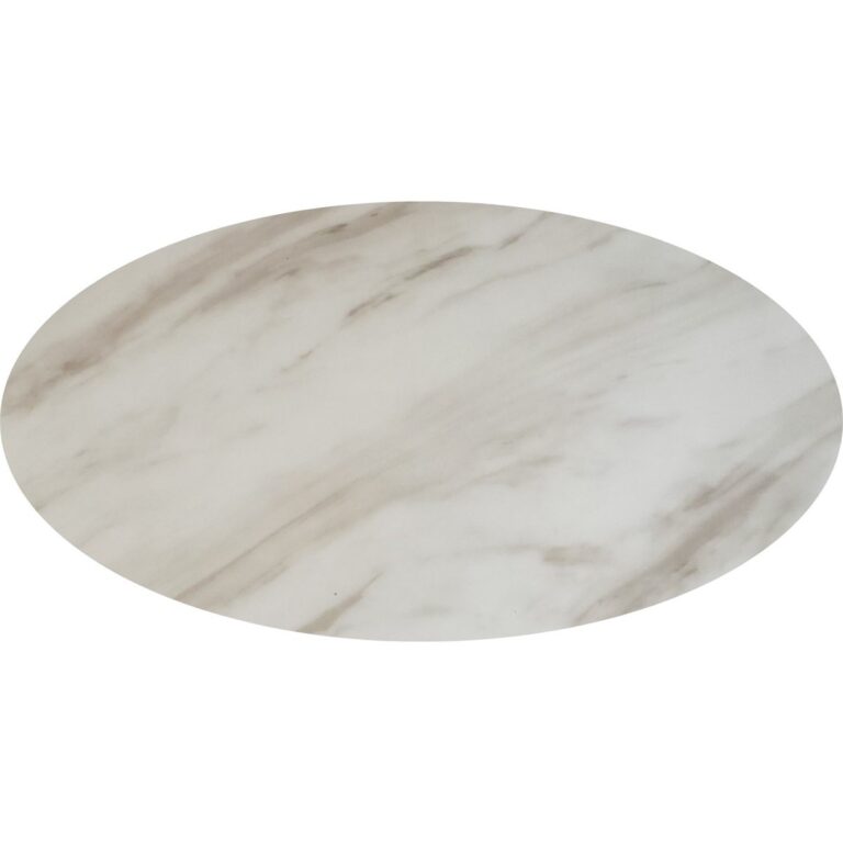WHITE 3851-17 OVAL MARBLE TOP + 140x80
