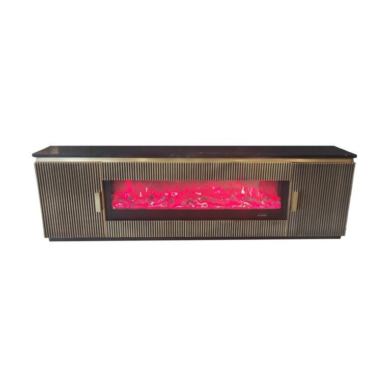 ALLURE TT FIREPLACE 200x40x60 + BLACK MARBLE