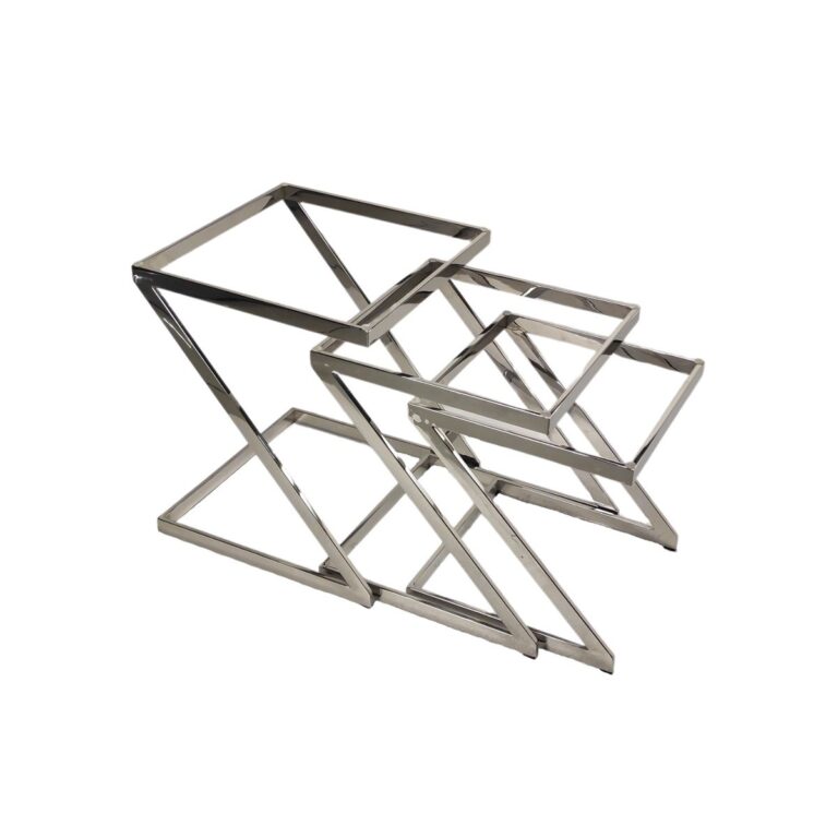 FLORA SET OF 3 TABLES + SILVER