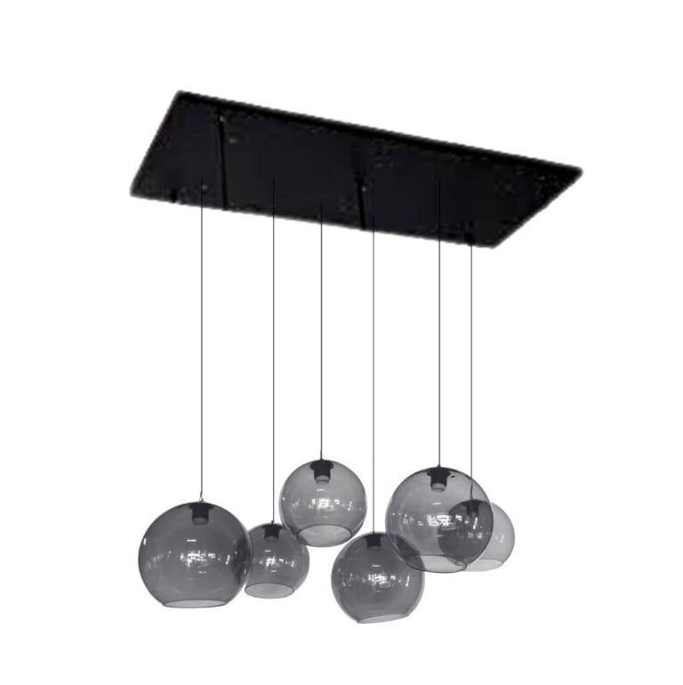 CEILING LAMP QL1087 SMOKE 7331-6 (6 ROND ORBITS)