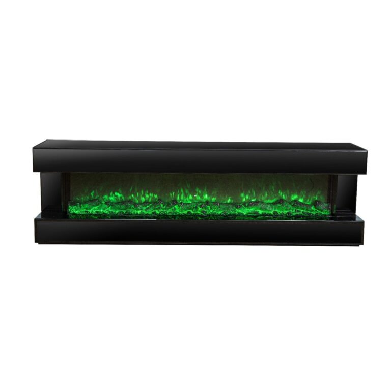 SANTO TT 200x40x60 FIREPLACE + BLACK MIRROR