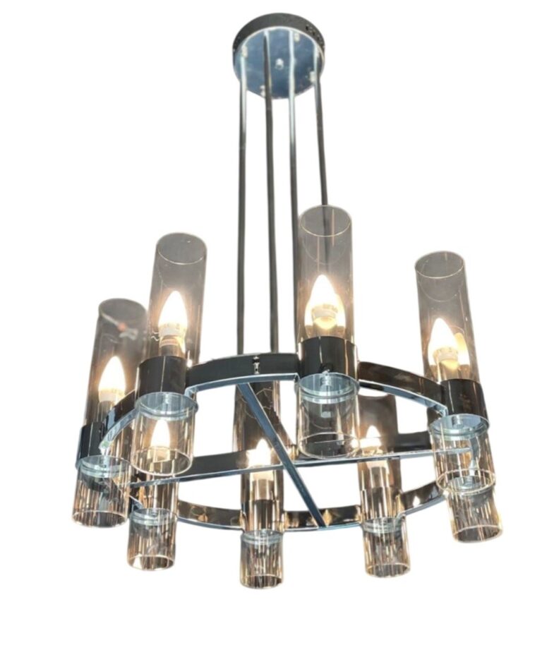 CEILING LAMP QL10678 2007/600/8 SILVER