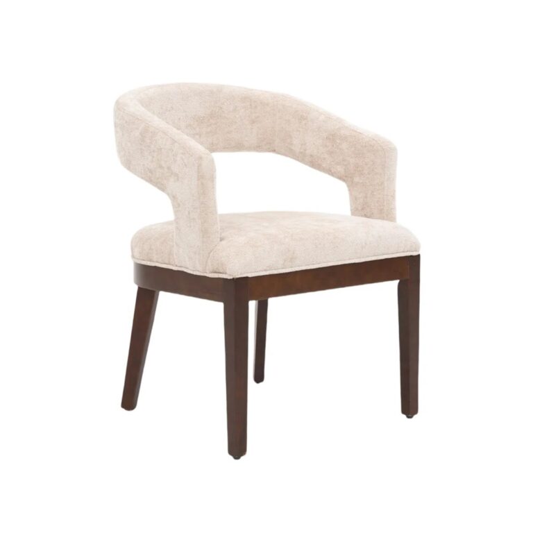CHAIR SINDY ZB-5687 BROWN LEGS FY2415-7 CREAM
