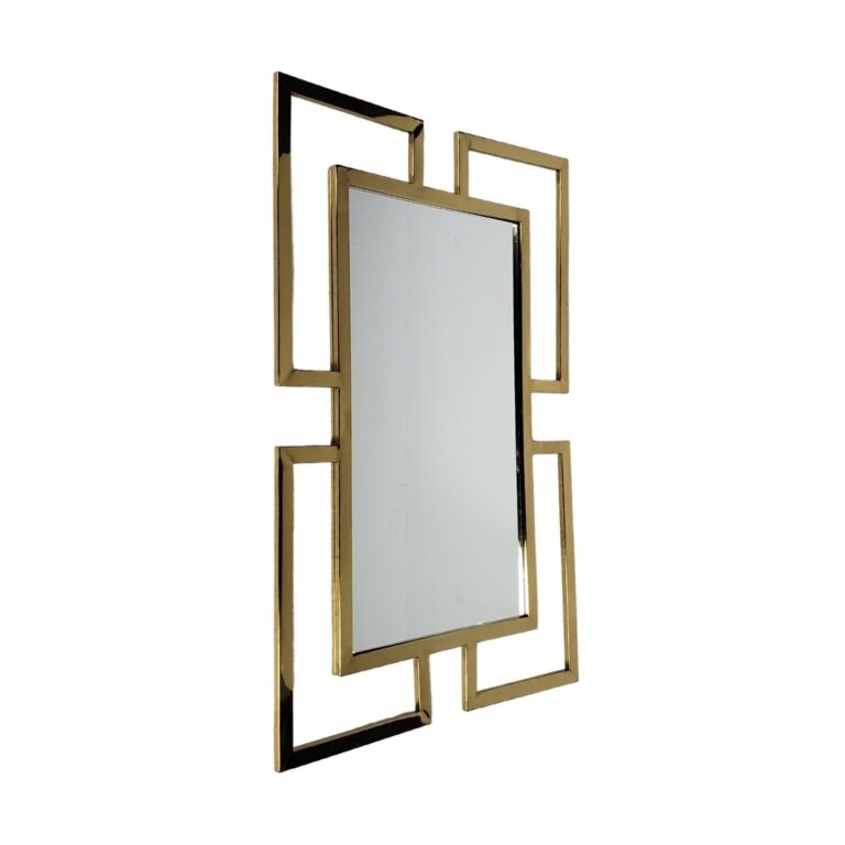 MIRROR&nbsp;M29 TRIANGLE 120x80x2 GOLD FRAME
