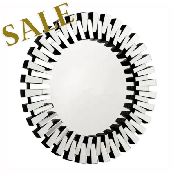 MIRROR C19034 Ø 91 FRAME SILVER