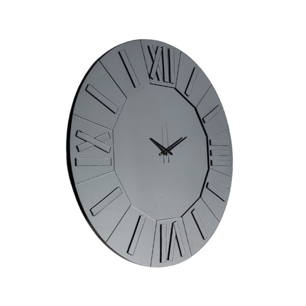 CLOCK C1029 Ø 100 GREY MIRROR
