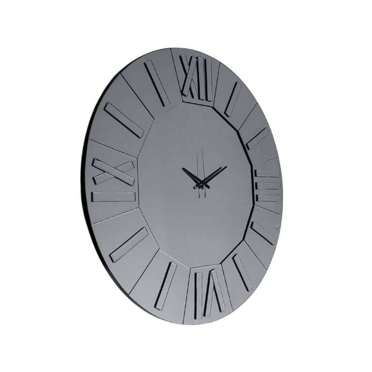 CLOCK C1029 Ø 100 GREY MIRROR