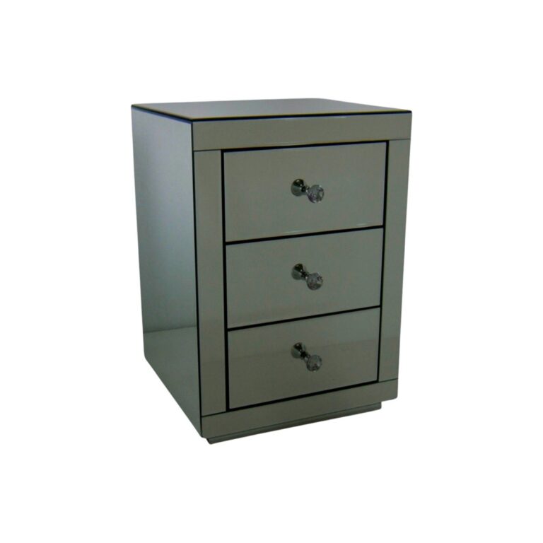 MI AMOR LILY 3 DRAWER 50x40x60 GREY MIRROR