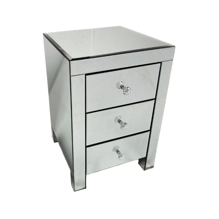 MI AMOR LOTUS 3 DRAWER 40x40x60 CLEAR MIRROR