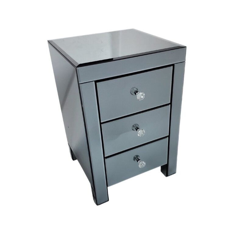 MI AMOR LOTUS 3 DRAWER 40x40x60 GREY MIRROR