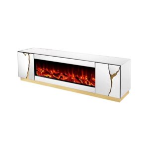 JAVA TTG 200x42x55 FIREPLACE WHITE MIRROR