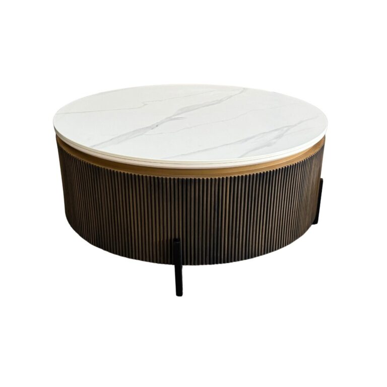 LOQUM CT 100 ø BLACK GOLD BLACK LEGS WHITE CEARMIC TOP