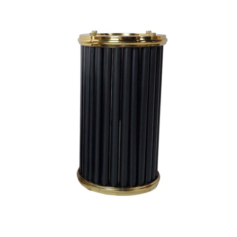 DECORATION INHH-10014 HURRICANE WITH LAMP LARGE BLACK GOLD