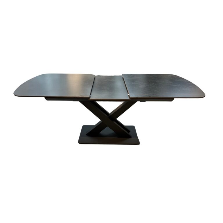 XABI DINNING TABLE BLACK 160/200X90 DARK GREY SINTER STONE