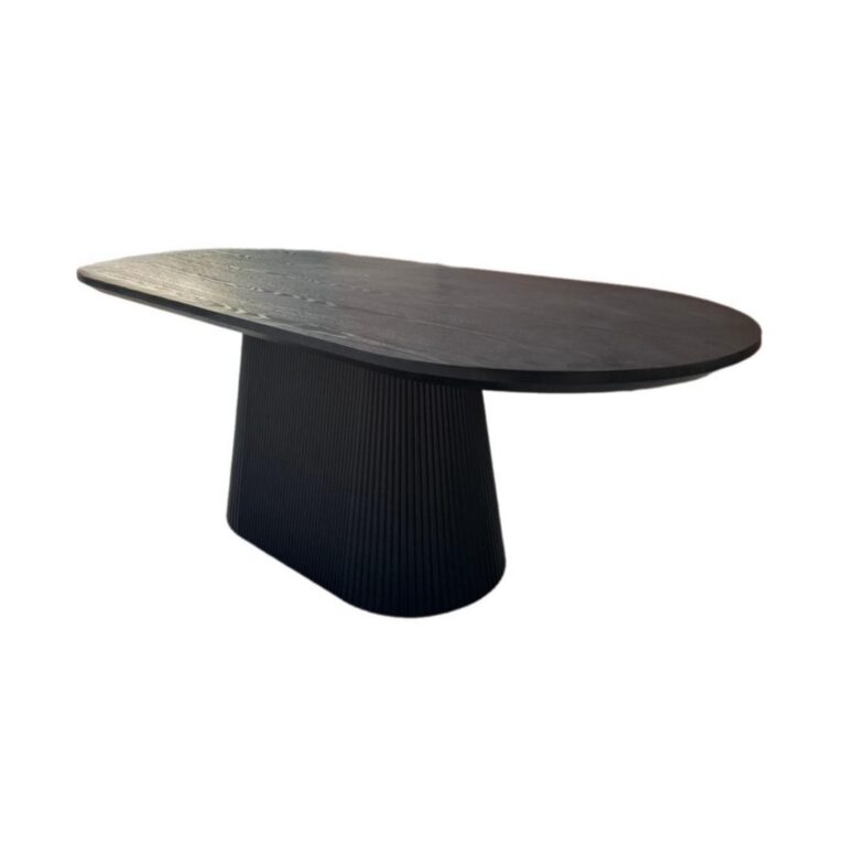KIMBERLY DT 180X90 BLACK VENEER PLAIN