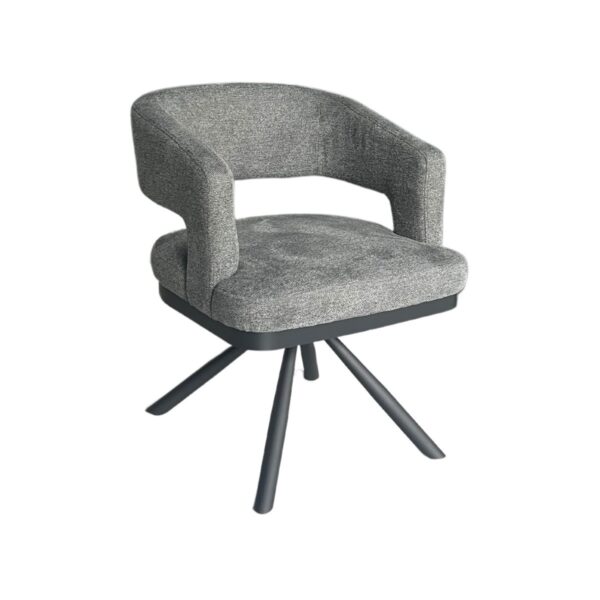 CHAIR ALENYA ZB-5620 BLACK LEGS DARK GREY 2110-22