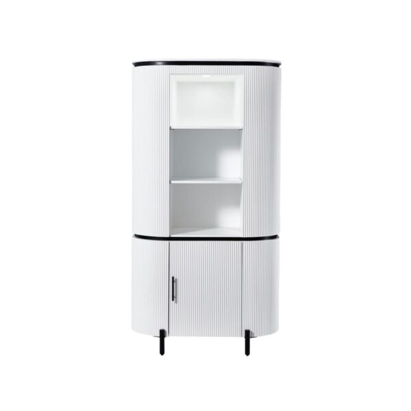 AQUA CABINET WHITE/BLACK 180X50X95 WHITE CERAMIC