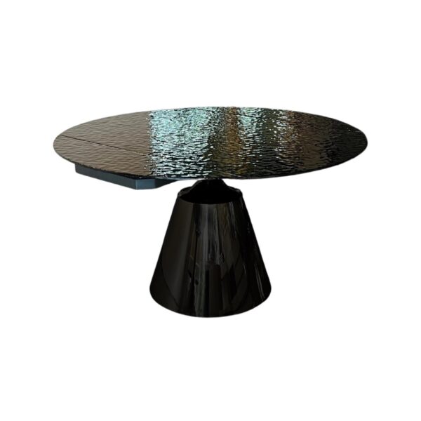 ROTATE DT BLACK 135/86X75 BLACK FUSED GLASS TOP