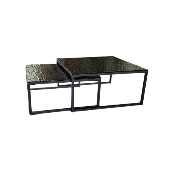 SASY CT BLACK 90/80 BLACK FUSED GLASS TOP