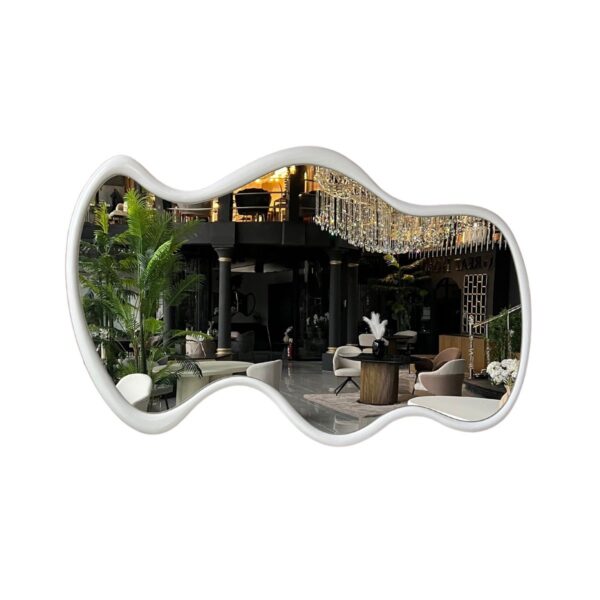 MIRROR MT-104 WHITE FRAME 170X100X3