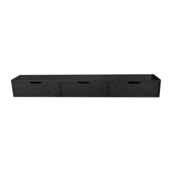 AYLA WALL CABINET BLACK VENEER PLAIN 160X24X20