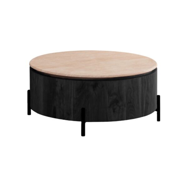 FOSTER BLACK CT 100 Ø FLINTSTONE FAUX  MARBLE TOP