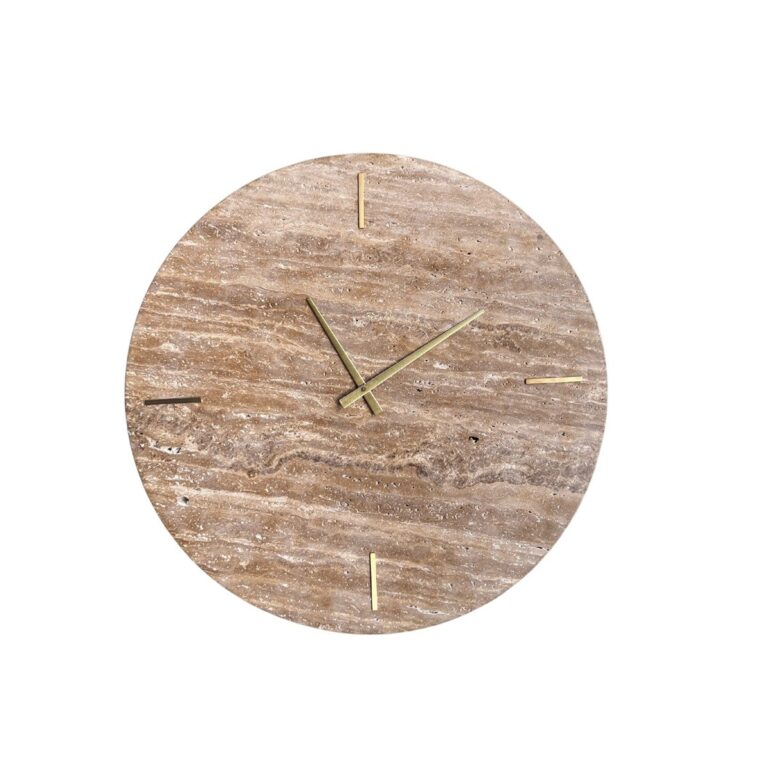 TRAVERTINE WALL CLOCK INH-11509 60X60