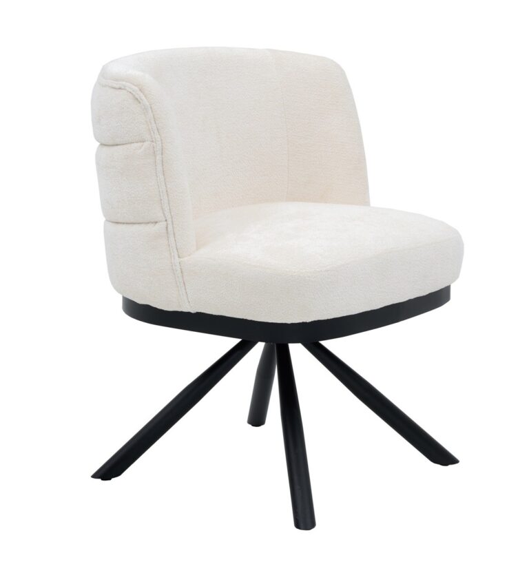 CHAIR CORFU ZB-5692 BLACK LEGS FY2415 NO-5 WHITE