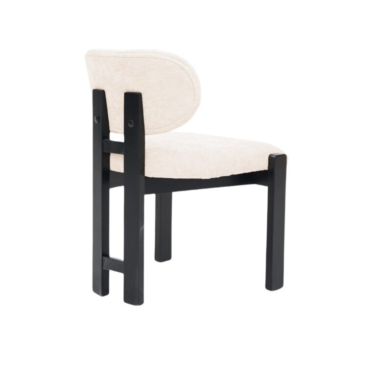 CHAIR DESIREY ZB-5685 BLACK LEGS WHITE FY2415-5