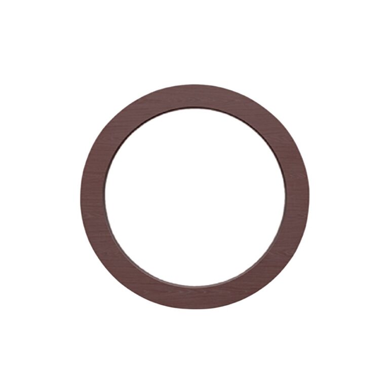 ROYAL MIRROR 120 ø BROWN VENEER PLAIN