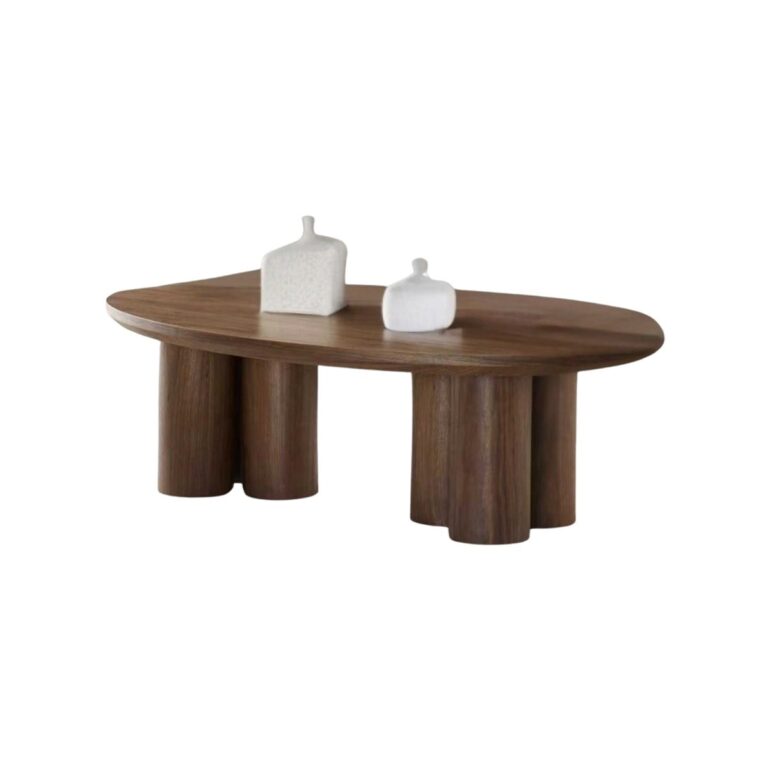 ROYAL COFFEE TABLE OVAL 140X80X45 BROWN VENEER PLAIN