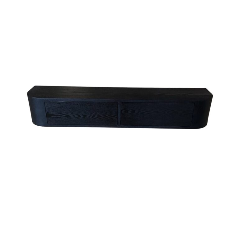 LOTUS WALL CABINET BLACK VENEER PLAIN 120X24X20
